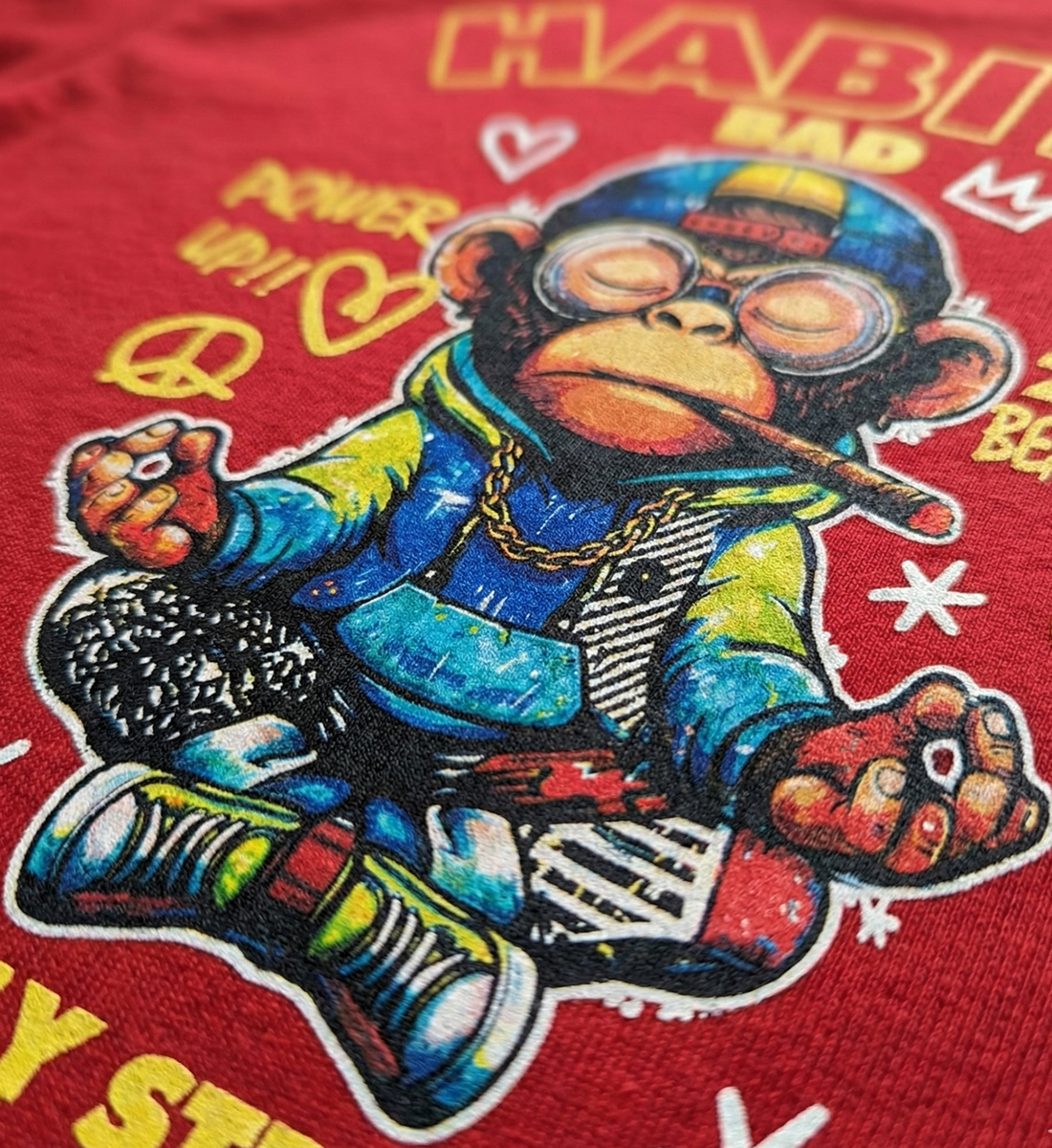 Bad Habits – Regular Fit Graphic T-Shirt