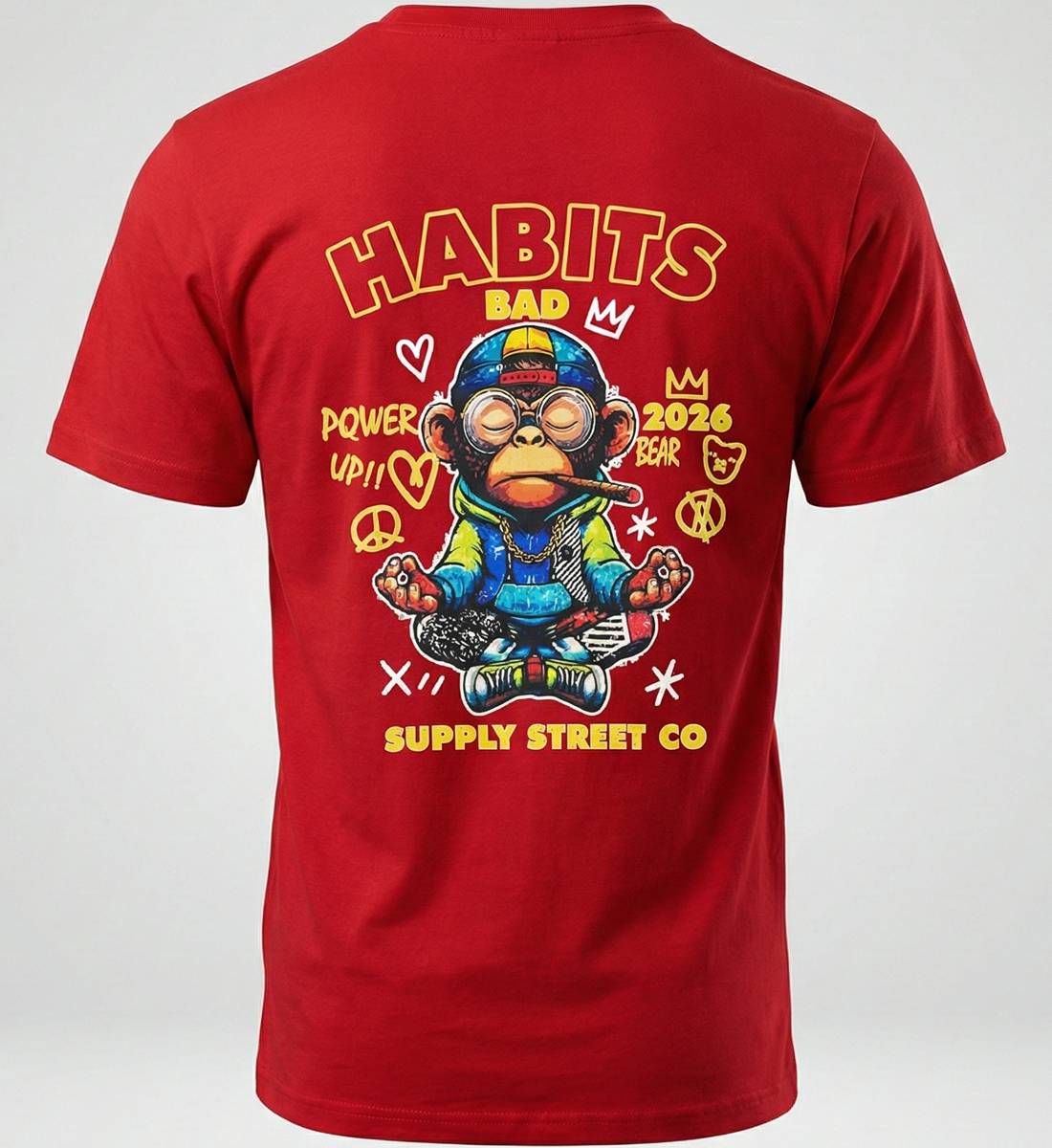 Bad Habits – Regular Fit Graphic T-Shirt