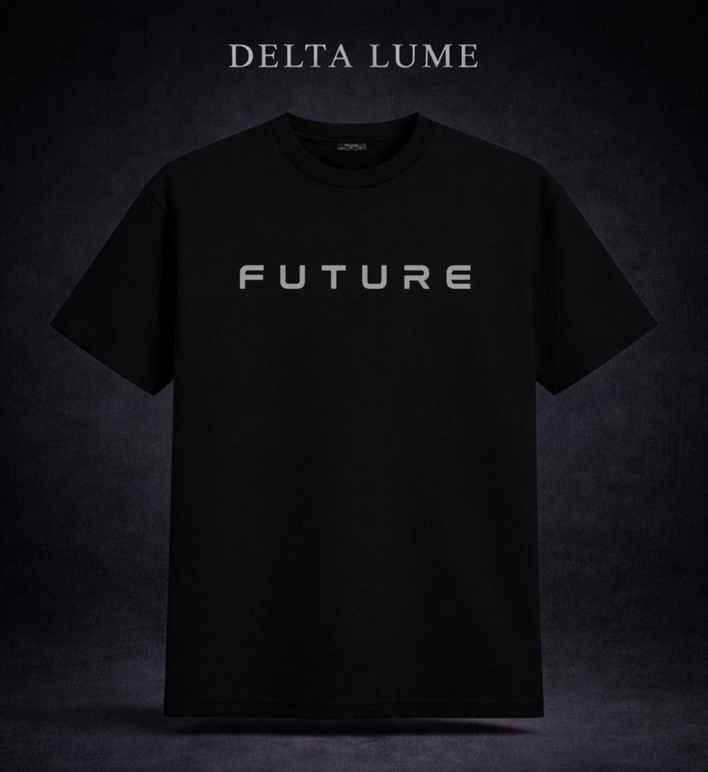 Future Regular Fit Men's Minimal Graphic T-Shirt – Modern Typography Cotton Tee