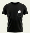 Quiet Companion – Panda Pocket Regular Fit T-Shirt
