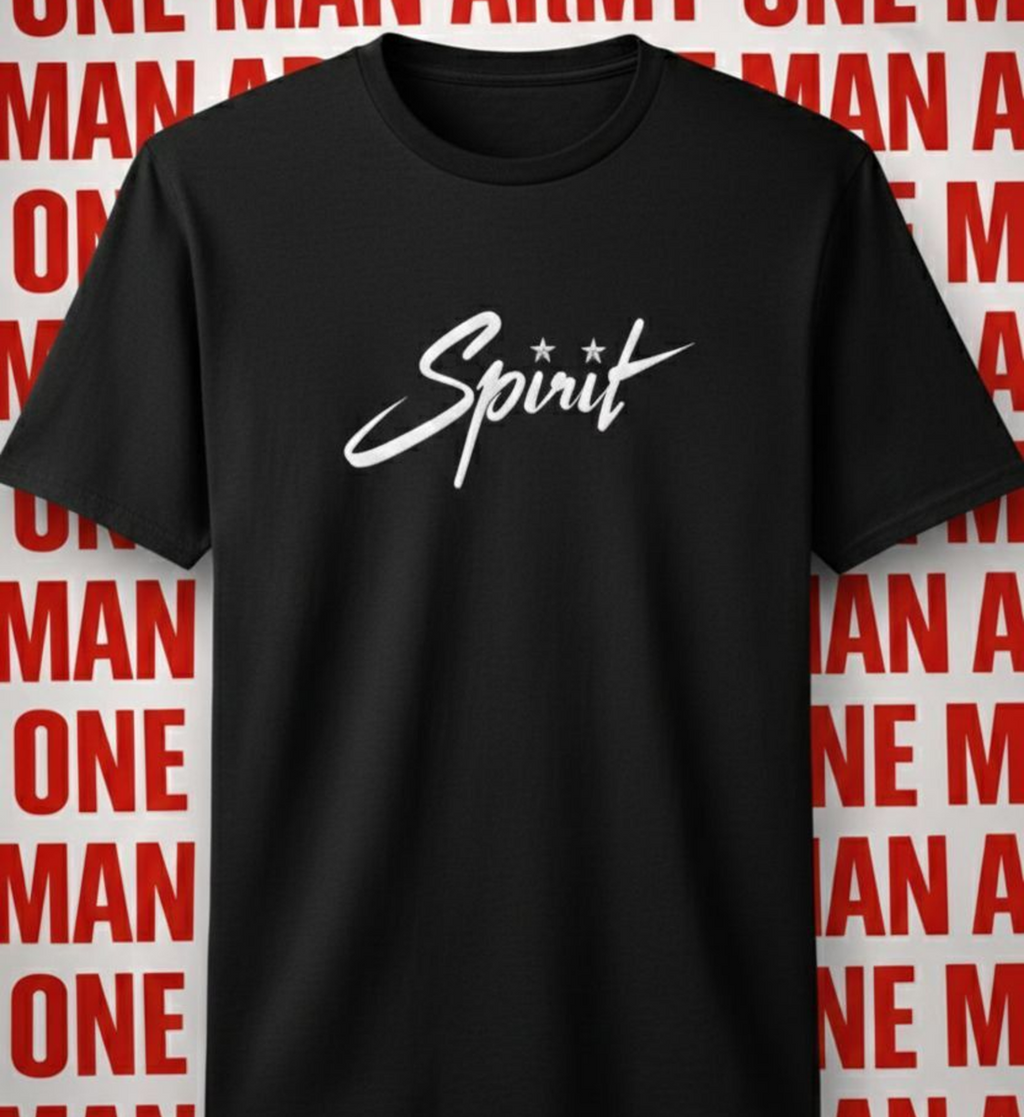 Spirit – One Man Army Regular Black | Premium Cotton Streetwear