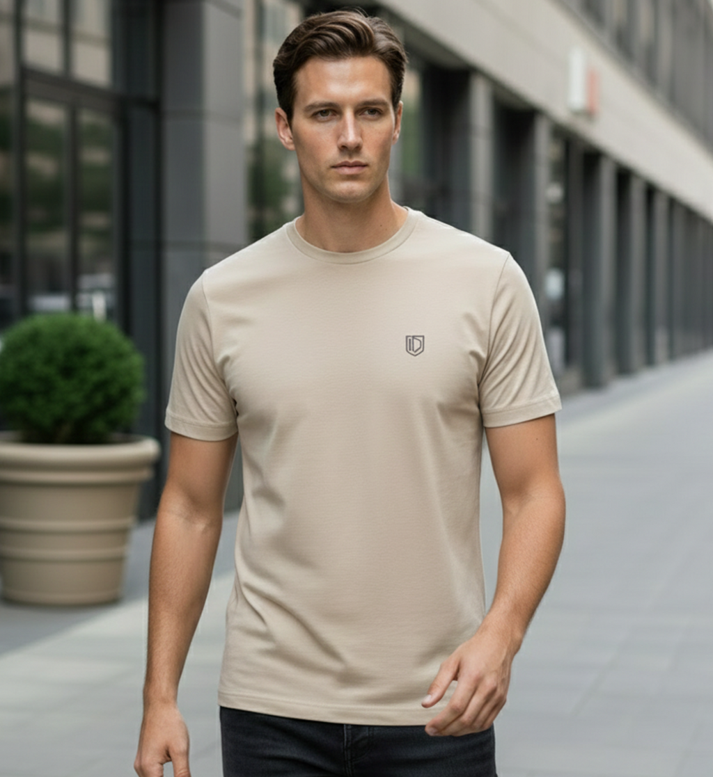 Beige T-Shirt Regular fit
