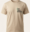 Eat. Rest. Repeat. – Regular Fit Graphic T-Shirt