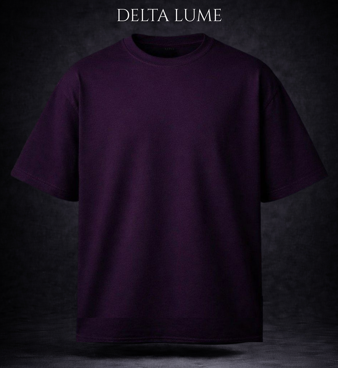 Classic Deep Plum plain Oversized T-Shirt | 100% Premium Cotton