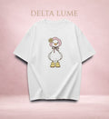 Cute Duck Graphic T-Shirt | Premium Cotton Oversized ( Unisex ) T-Shirt