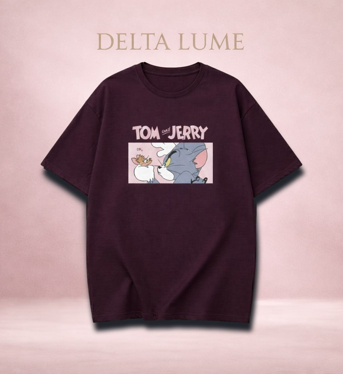 Tom & Jerry Graphic Cotton Oversized ( Unisex ) T-Shirt