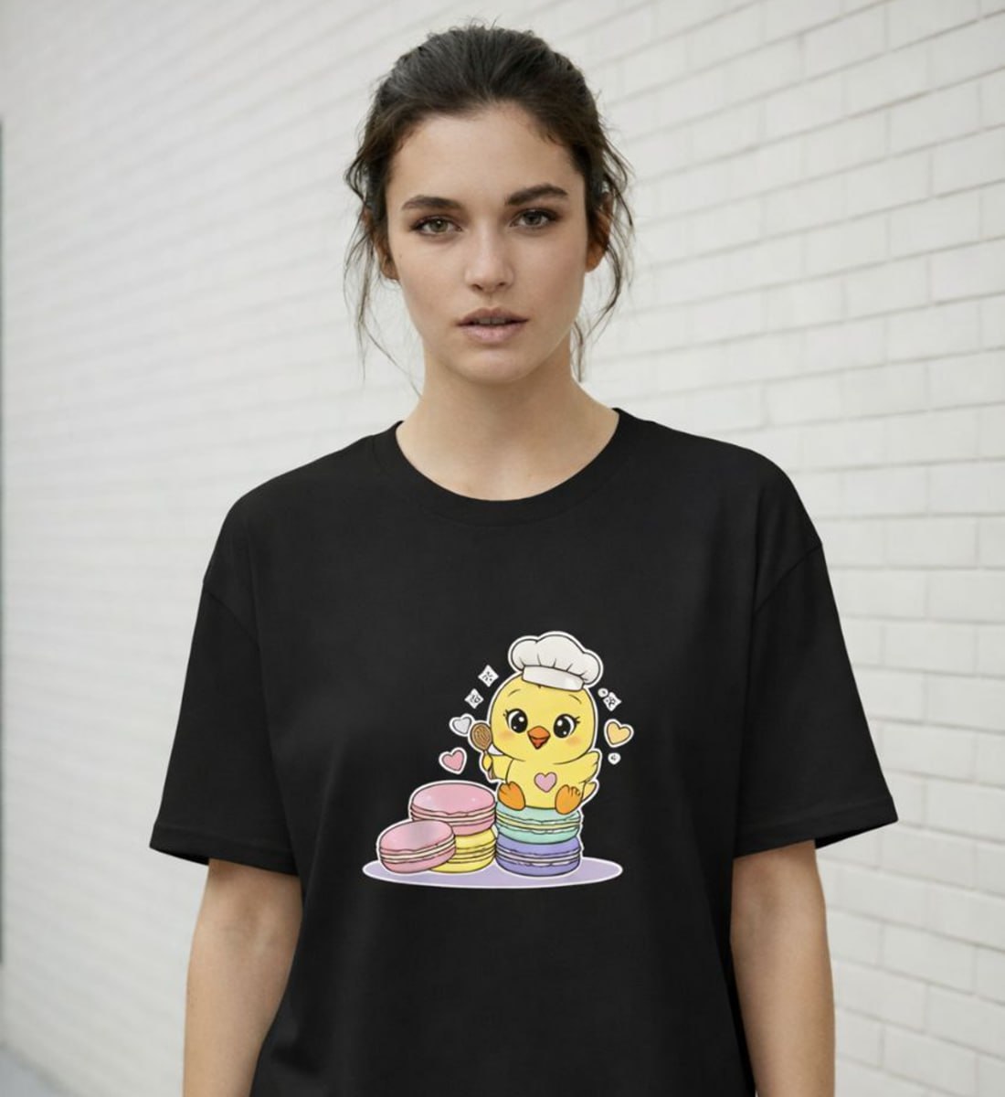 Chick Graphic T-Shirt | Premium Cotton Oversized ( Unisex ) T-Shirt